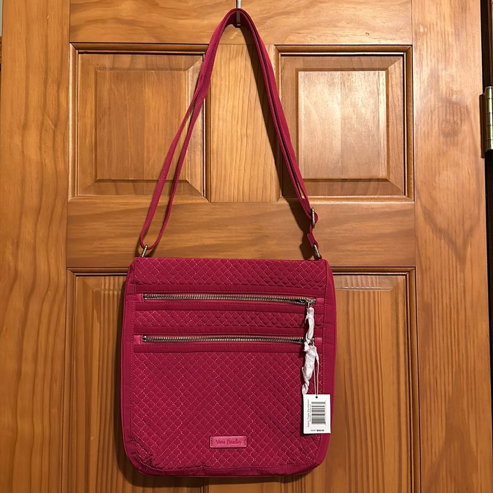 Brand new Vera Bradley shoulder bag in magenta pink color